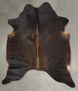 Chocolate X-Large Brazilian Cowhide Rug 7'2"H x 5'10"W #B30467 by Hudson Hides