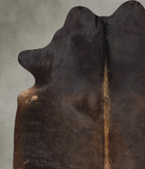 Chocolate X-Large Brazilian Cowhide Rug 7'2"H x 5'10"W #B30467 by Hudson Hides