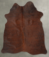 Dark Brindle Medium Brazilian Cowhide Rug 5'9"H x 5'2"W #B30469 by Hudson Hides