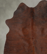 Dark Brindle Medium Brazilian Cowhide Rug 5'9"H x 5'2"W #B30469 by Hudson Hides
