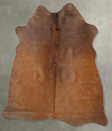 Solid Brown Medium Brazilian Cowhide Rug 5'9"H x 5'3"W #B30470 by Hudson Hides