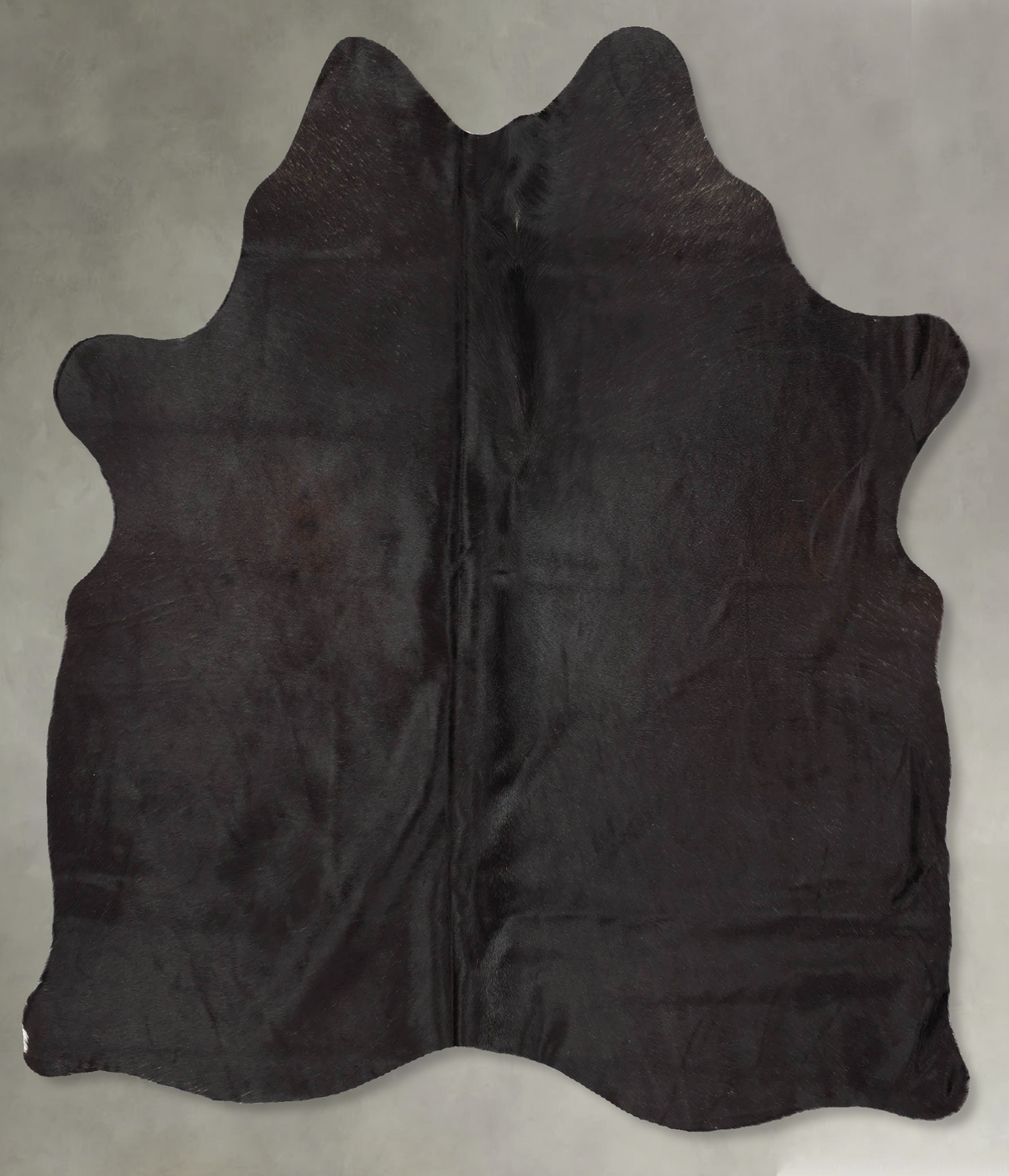 Solid Black Cowhide Rug #B30472