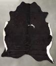 Black and White XX-Large Brazilian Cowhide Rug 7'11"H x 6'10"W #B30476 by Hudson Hides