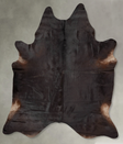 Solid Black XX-Large Brazilian Cowhide Rug 8'5"H x 6'9"W #B30479 by Hudson Hides