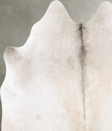 Grey with Beige Medium Brazilian Cowhide Rug 5'3"H x 5'5"W #B30482 by Hudson Hides