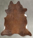 Chocolate X-Large Brazilian Cowhide Rug 6'11"H x 6'6"W #B30483 by Hudson Hides