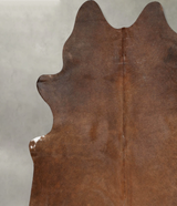 Chocolate X-Large Brazilian Cowhide Rug 6'11"H x 6'6"W #B30483 by Hudson Hides