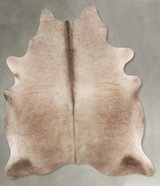 Taupe X-Large Brazilian Cowhide Rug 7'2"H x 5'11"W #B30484 by Hudson Hides