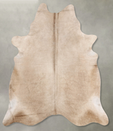 Taupe X-Large Brazilian Cowhide Rug 7'8"H x 6'0"W #B30485 by Hudson Hides