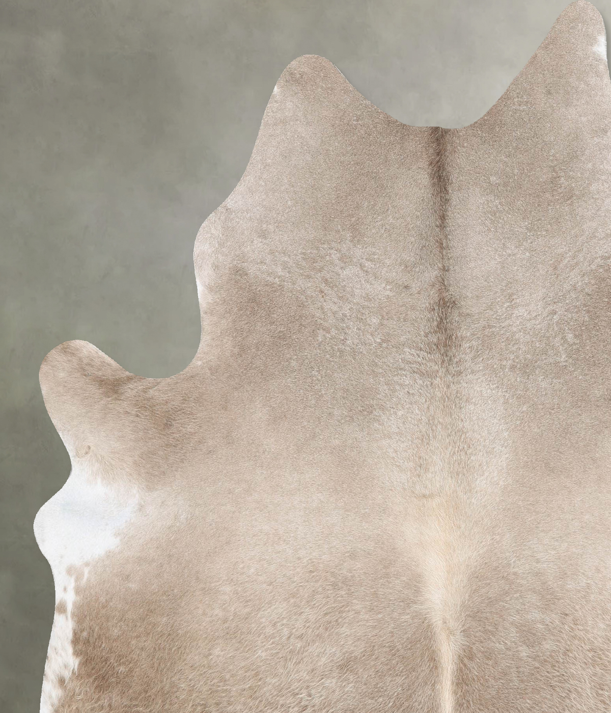 Taupe X-Large Brazilian Cowhide Rug 7'2"H x 6'1"W #B30486 by Hudson Hides