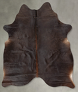 Chocolate Large Brazilian Cowhide Rug 6'9"H x 5'4"W #B30487 by Hudson Hides