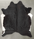 Solid Black Large Brazilian Cowhide Rug 6'8"H x 5'9"W #B30490 by Hudson Hides
