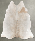 Grey with Beige Large Brazilian Cowhide Rug 6'0"H x 5'5"W #B30492 by Hudson Hides