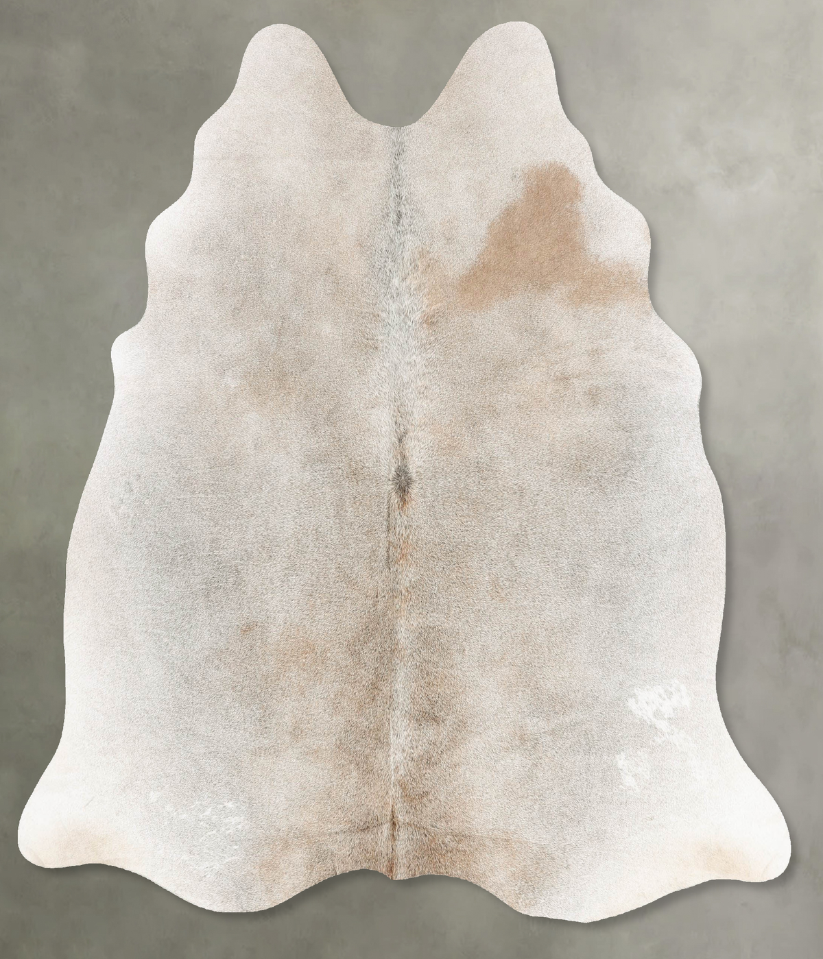 Grey with Beige Cowhide Rug #B30492