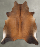 Warm Caramel Large Brazilian Cowhide Rug 6'2"H x 5'10"W #B30493 by Hudson Hides