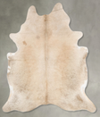 Champagne X-Large Brazilian Cowhide Rug 7'4"H x 6'4"W #B30494 by Hudson Hides