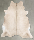 Champagne Large Brazilian Cowhide Rug 6'6"H x 6'0"W #B30496 by Hudson Hides