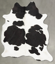 Black and White X-Large Brazilian Cowhide Rug 7'6"H x 5'9"W #B30499 by Hudson Hides
