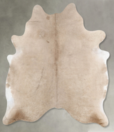 Champagne X-Large Brazilian Cowhide Rug 7'1"H x 6'1"W #B30500 by Hudson Hides