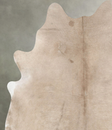 Champagne X-Large Brazilian Cowhide Rug 7'1"H x 6'1"W #B30500 by Hudson Hides