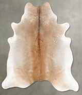 Grey with Beige X-Large Brazilian Cowhide Rug 7'3"H x 6'8"W #B30501 by Hudson Hides