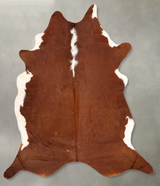 Hereford X-Large Brazilian Cowhide Rug 7'6"H x 6'6"W #B30504 by Hudson Hides
