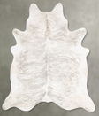 Grey Brindle XX-Large Brazilian Cowhide Rug 8'2"H x 7'4"W #B30508 by Hudson Hides