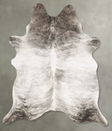 Grey Brindle XX-Large Brazilian Cowhide Rug 7'10"H x 6'8"W #B30509 by Hudson Hides