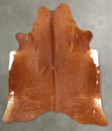 Solid Brown X-Large Brazilian Cowhide Rug 6'10"H x 6'1"W #B30513 by Hudson Hides