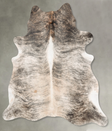 Light Brindle XX-Large Brazilian Cowhide Rug 8'2"H x 7'1"W #B30521 by Hudson Hides