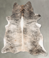 Light Brindle XX-Large Brazilian Cowhide Rug 8'2"H x 7'1"W #B30521 by Hudson Hides