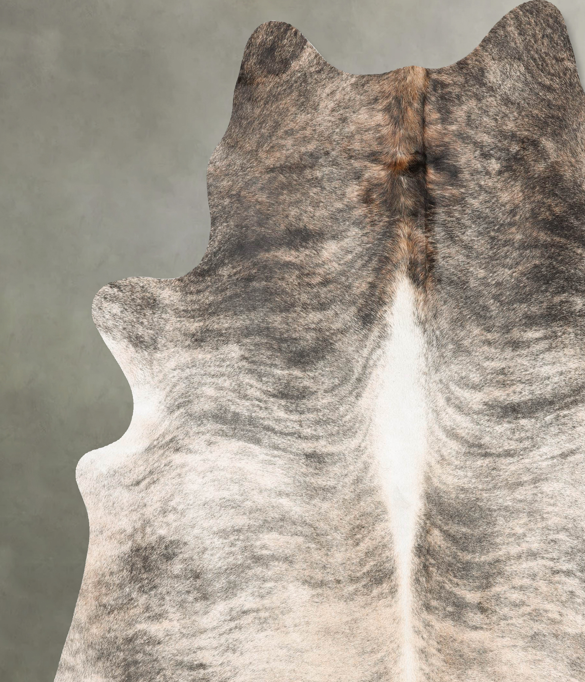 Light Brindle XX-Large Brazilian Cowhide Rug 8'2"H x 7'1"W #B30521 by Hudson Hides