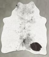 Salt and Pepper Black Medium Brazilian Cowhide Rug 4'1"H x 3'2"W #B30522 by Hudson Hides
