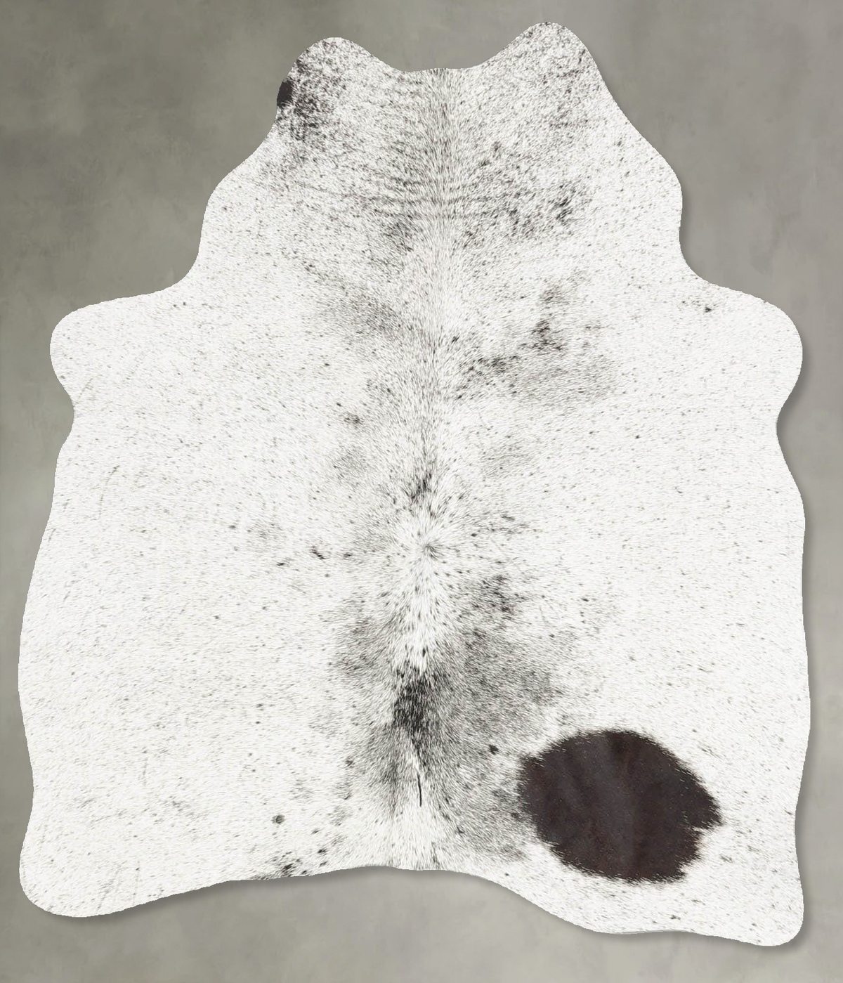 Salt and Pepper Black Cowhide Rug #B30522