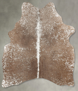 Taupe Medium Brazilian Cowhide Rug 5'1"H x 4'3"W #B30523 by Hudson Hides