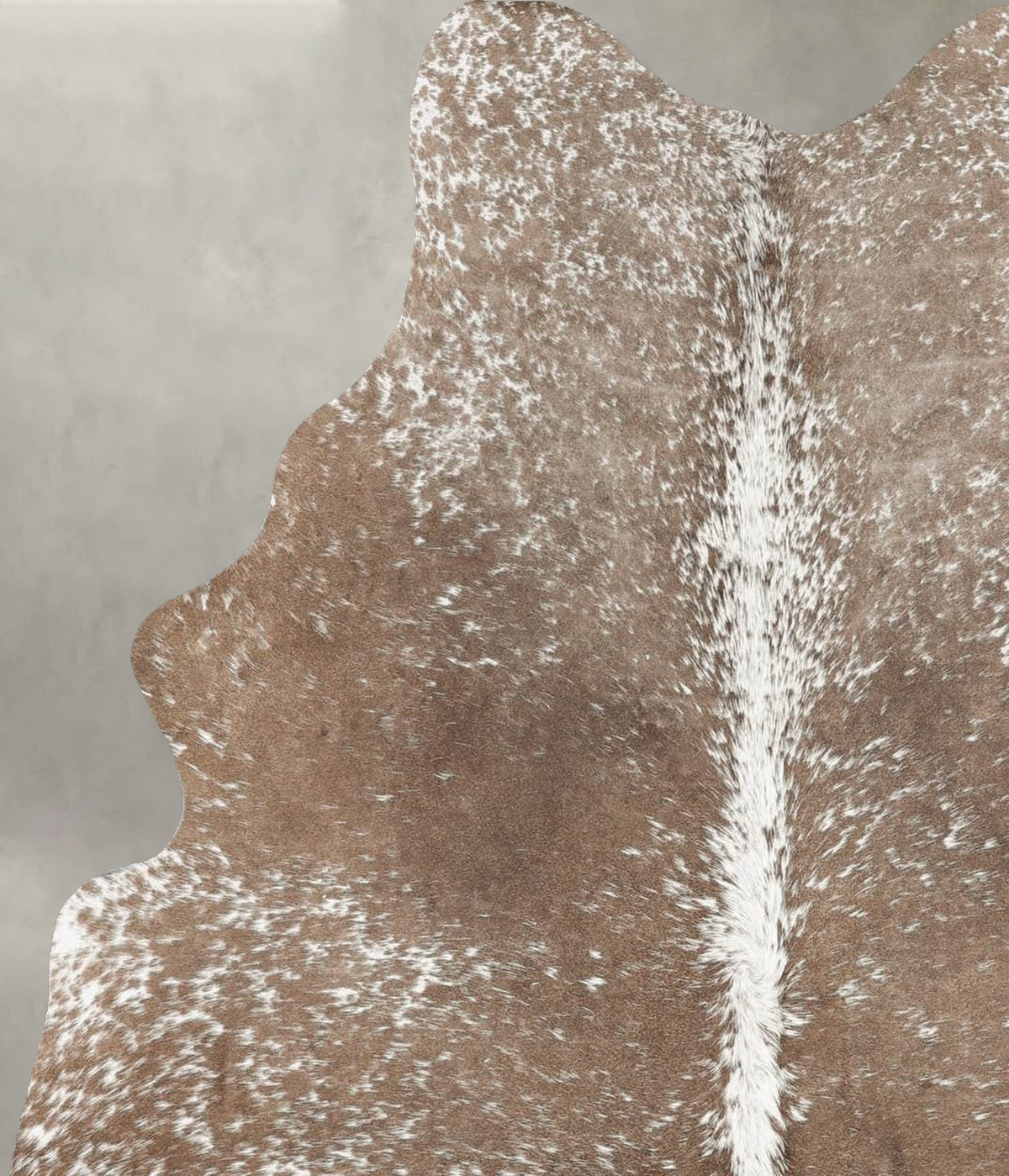 Taupe Medium Brazilian Cowhide Rug 5'1"H x 4'3"W #B30523 by Hudson Hides