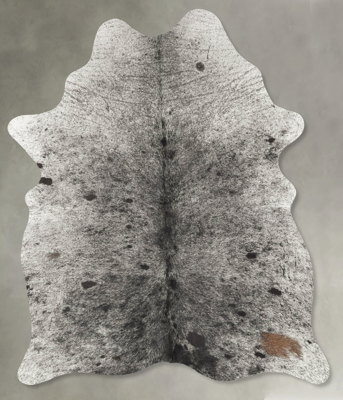 Salt and Pepper Black Cowhide Rug #B30526