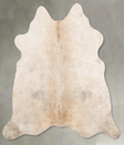 Light Caramel Medium Brazilian Cowhide Rug 4'5"H x 4'9"W #B30527 by Hudson Hides
