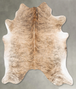 Light Brindle Large Brazilian Cowhide Rug 6'2"H x 6'2"W #B30528 by Hudson Hides