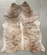 Light Brindle X-Large Brazilian Cowhide Rug 7'4"H x 5'11"W #B30531 by Hudson Hides