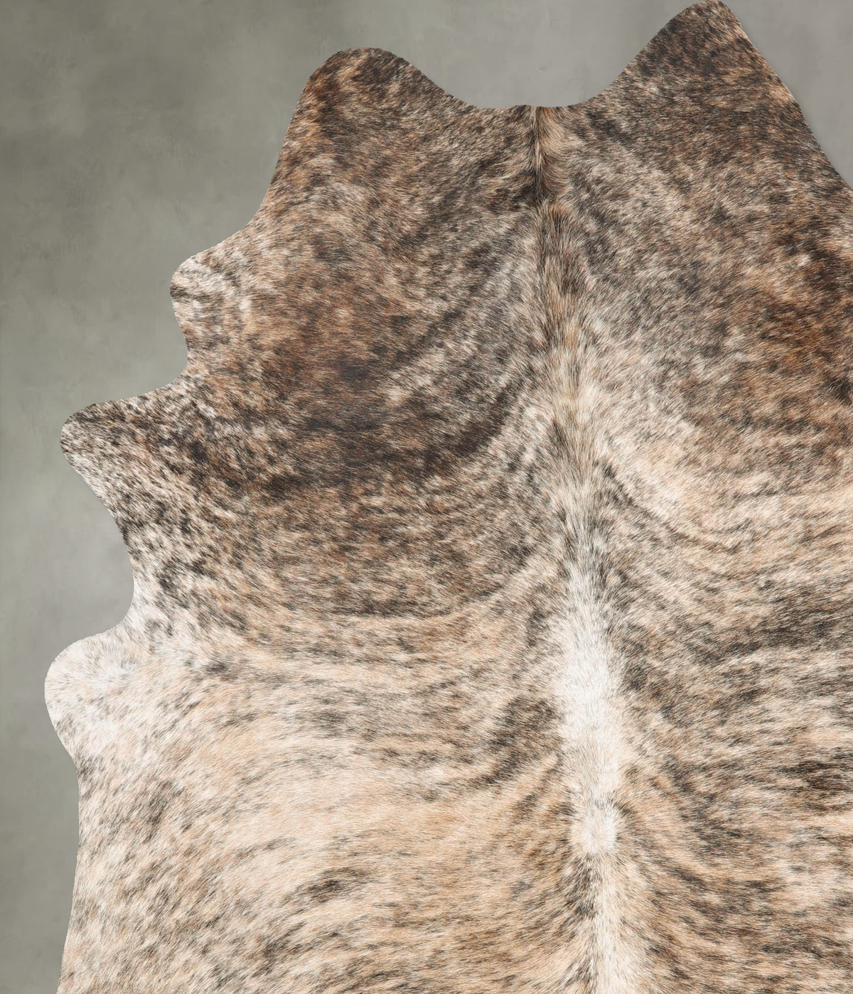 Light Brindle X-Large Brazilian Cowhide Rug 7'4"H x 5'11"W #B30531 by Hudson Hides