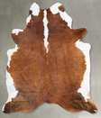 Medium Brindle XX-Large Brazilian Cowhide Rug 8'4"H x 7'3"W #B30534 by Hudson Hides