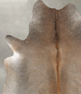 Grey with Beige X-Large Brazilian Cowhide Rug 7'5"H x 6'2"W #B30535 by Hudson Hides