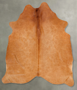 Solid Brown Large Brazilian Cowhide Rug 6'4"H x 5'5"W #B30539 by Hudson Hides