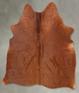 Solid Brown Large Brazilian Cowhide Rug 5'10"H x 5'1"W #B30540 by Hudson Hides
