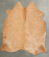 Beige Large Brazilian Cowhide Rug 5'6"H x 5'6"W #B30541 by Hudson Hides