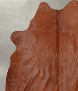 Solid Brown X-Large Brazilian Cowhide Rug 6'11"H x 5'11"W #B30544 by Hudson Hides