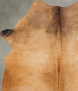 Solid Brown Large Brazilian Cowhide Rug 6'10"H x 4'10"W #B30545 by Hudson Hides