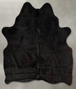 Solid Black Large Brazilian Cowhide Rug 5'10"H x 5'5"W #B30550 by Hudson Hides