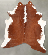Hereford X-Large Brazilian Cowhide Rug 7'1"H x 6'1"W #B30552 by Hudson Hides